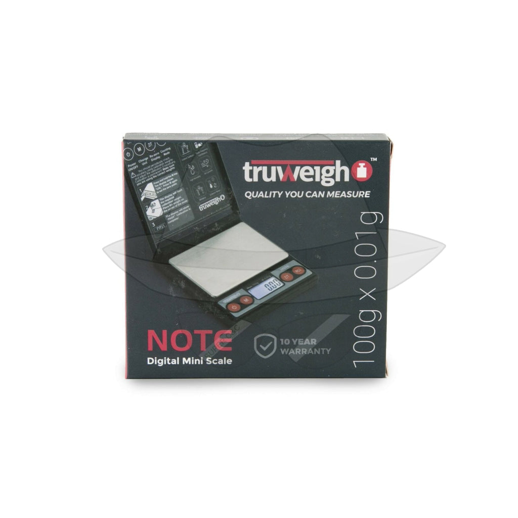 Truweigh Note Digital Mini Scale 100G X 0.01G - Black Scale