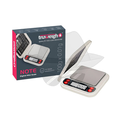 Truweigh Note Digital Mini Scale 100G X 0.01G - Black Scale