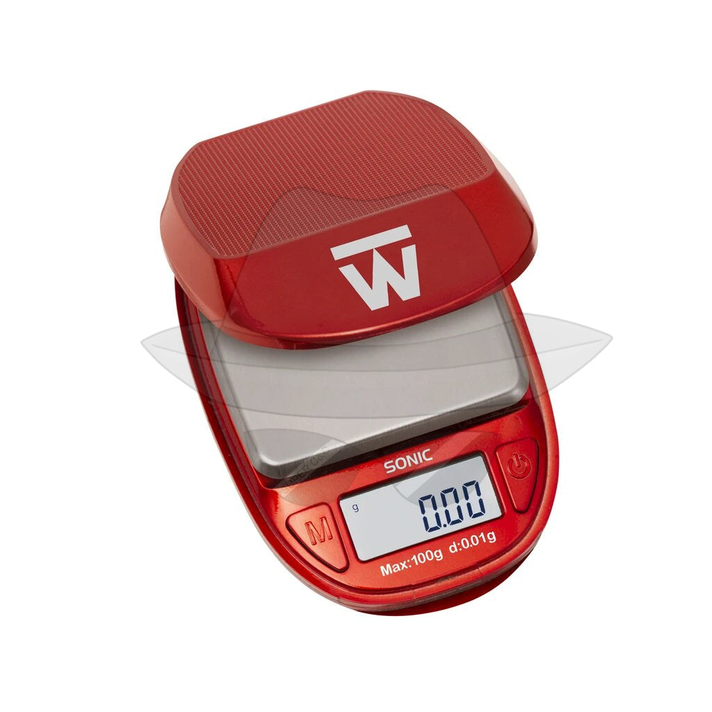 Truweigh Sonic Digital Mini Scale - 100G X 0.01G 100Gx0.01G Red Scale