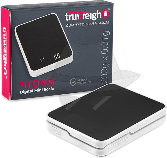 Truweigh Storm Digital Mini Scale - (200G X 0.01G White)