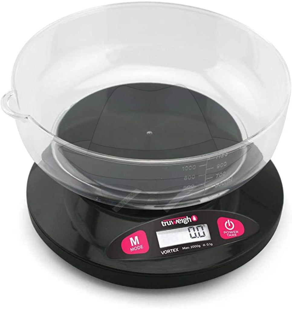 Truweigh Vortex Digital Bowl Scale- Black Scale