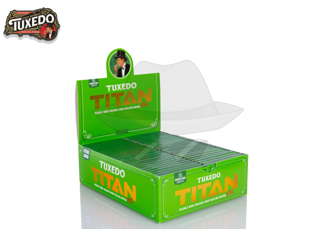 Tuxedo Titan Double Wide XXL Rolling Paper Green Double Wide Rolling Papers