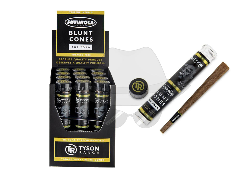 Tyson Ranch Futurola Pre Rolled Blunt Cones 12Ct Rolling Papers