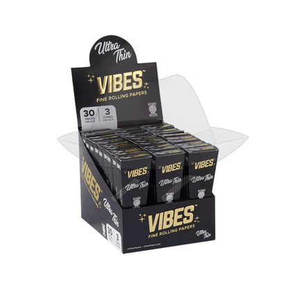 Vibes Cones Box - King Size Ultra Thin Rolling Papers
