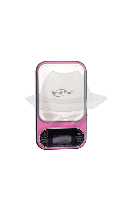 Weighmax 2T-1000 Digital Scale 1000G-0.1G Pink