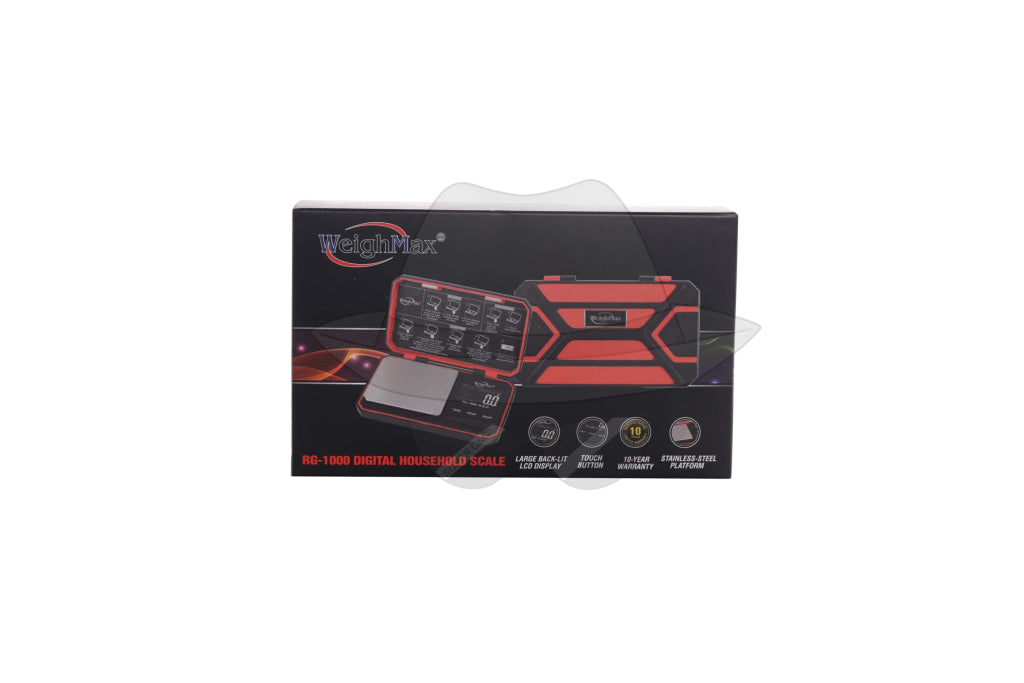 Weighmax Digital Scale Rg-1000 - 1000G X 0.1G Red