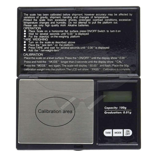 Weighmax W-3805-100 Scale 100Gx0.1G Black
