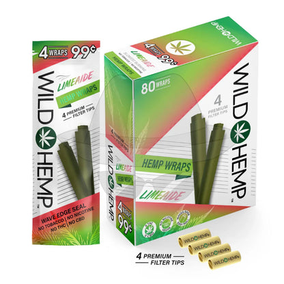 Wild Hem Pre-priced Wrap-20pouches Limeaide Rolling Papers