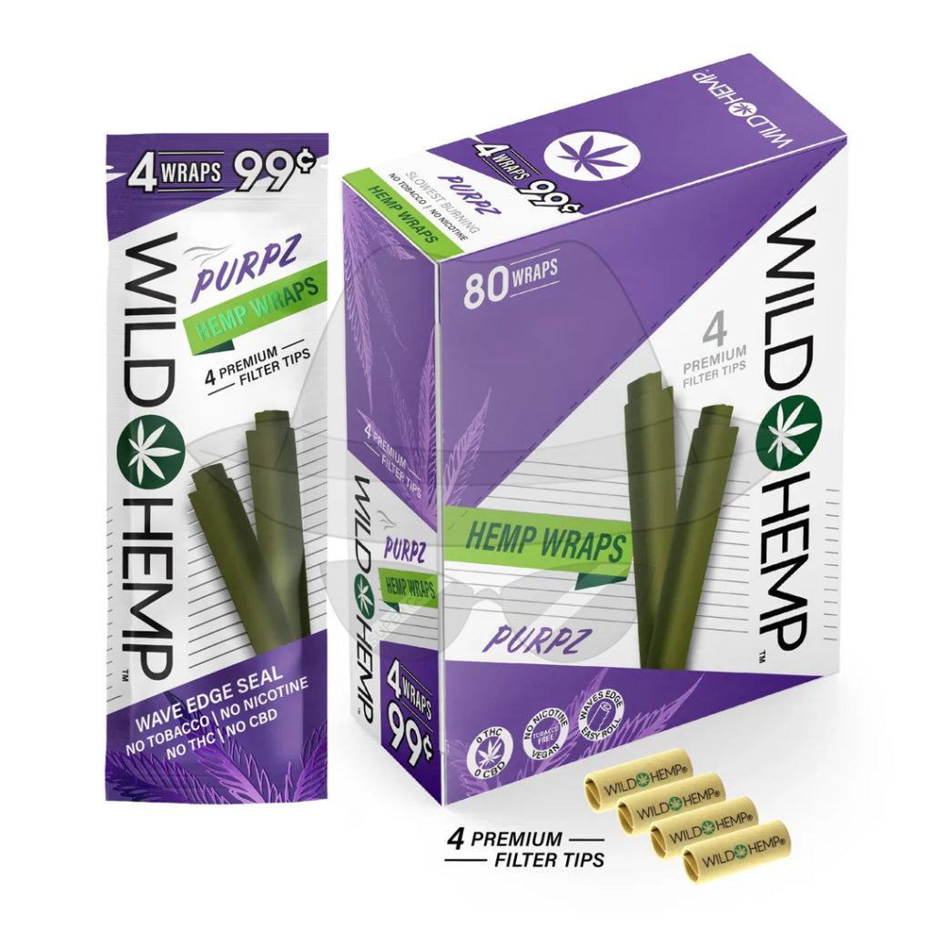 Wild Hem Pre-priced Wrap-20pouches PURPZ Rolling Papers
