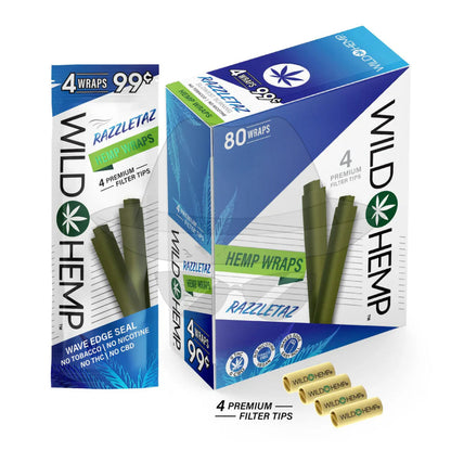 Wild Hem Pre-priced Wrap-20pouches Razzletaz Rolling Papers