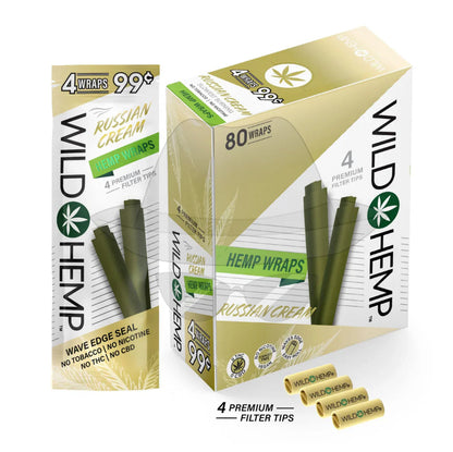 Wild Hem Pre-priced Wrap-20pouches Russian Cream Rolling Papers