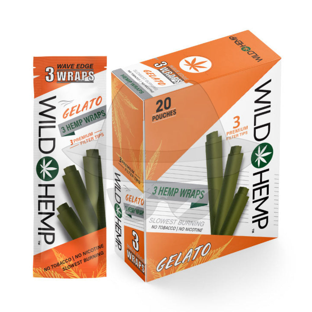 Wild 3 Hemp Wrap-20Pouches Rolling Papers
