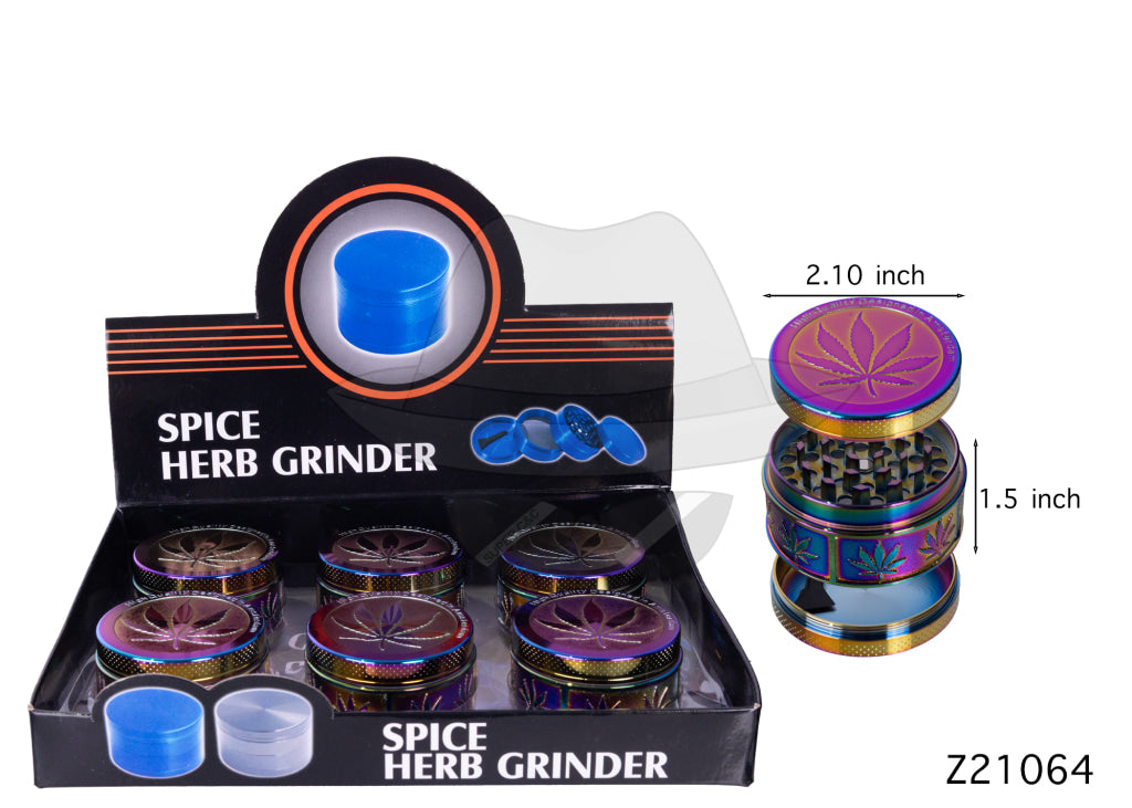 Z21064 3Part Grinder Display of 6pcs Grinder