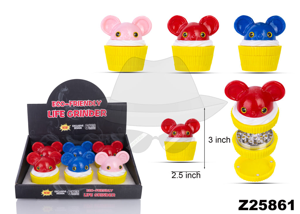 Z25861 3part Grinder -6ct Grinder