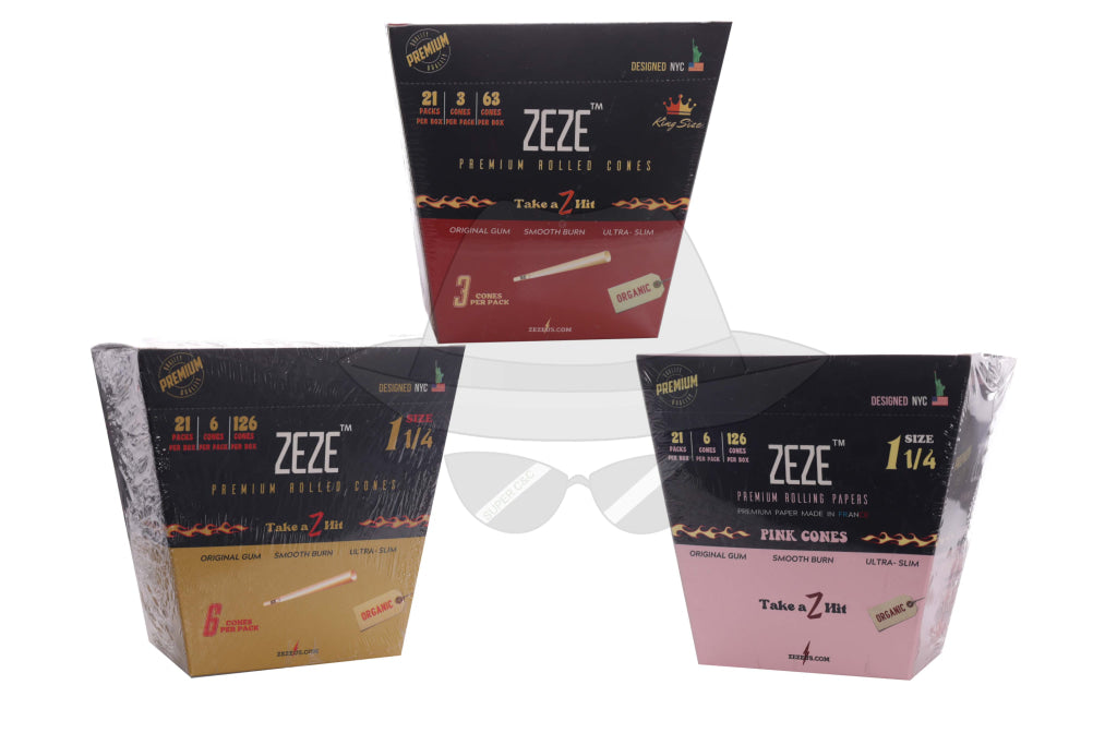 Zeze Premium Rolled Cone Rolling Papers