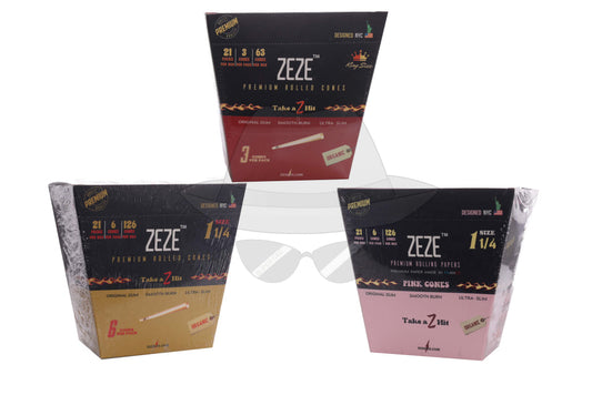 Zeze Premium Rolled Cone Rolling Papers