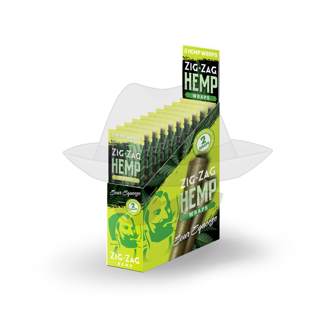 Zig Zag Hemp Wraps Sour Squeeze Rolling Papers