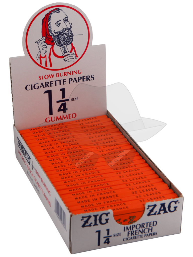 Zig Zag Orange Paper 1 1/4 Size Rolling Papers