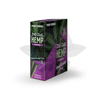 Zig Zag Terpene Infused Emp Cones -15Pack Grand Daddy Purp Rolling Papers